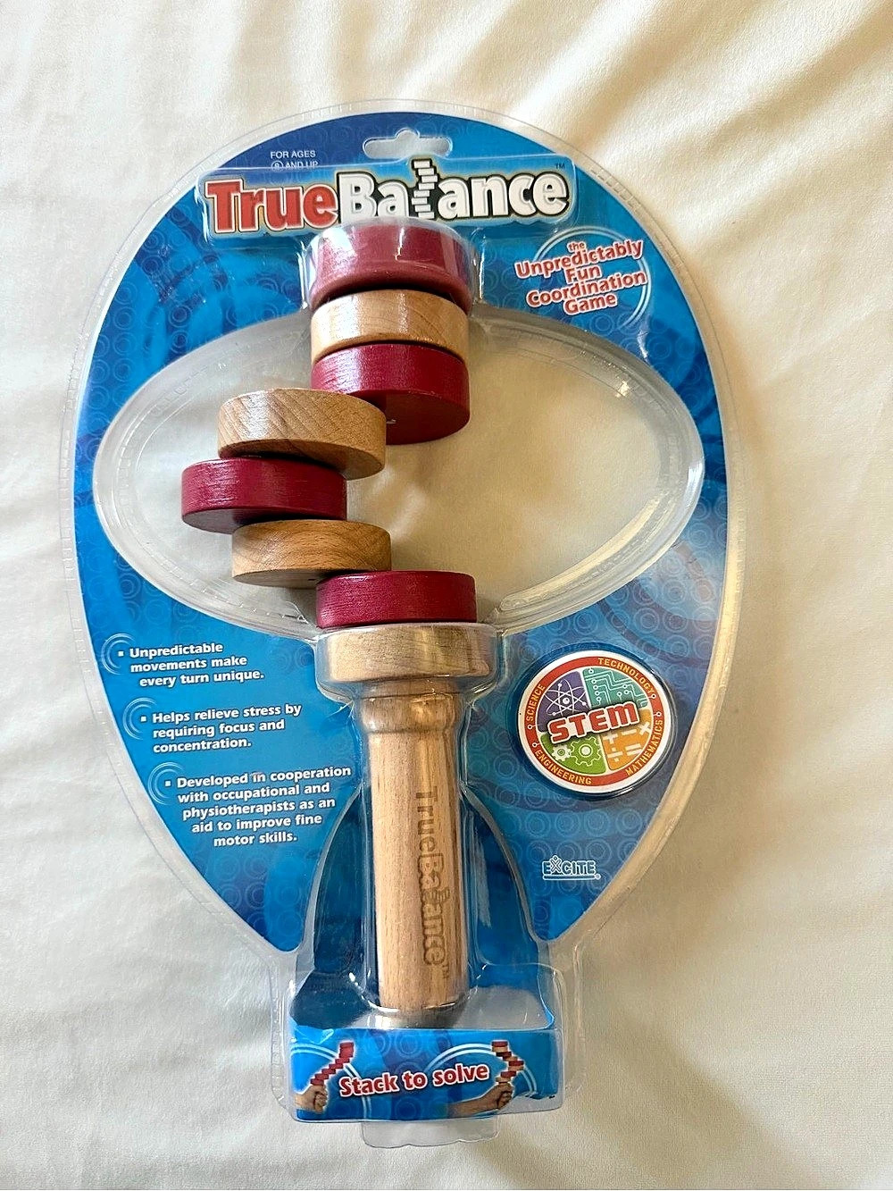 TrueBalance Balance Skill Toy NWT Brown & Red